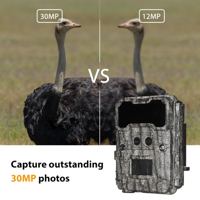 กล้องล่าสัตว์อินฟราเรด 30MP1080P กล้องเกมเลนส์คู่สำหรับสัตว์ป่ากลางแจ้งกับดักกันน้ำ กล้อง IR 940nm 2