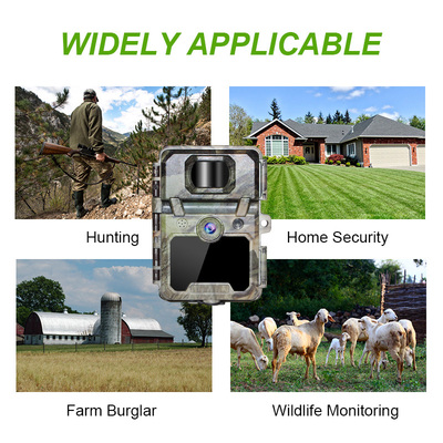 KW571 โรงงาน OEM ODM Mini Wildlife Scouting Timelapse Trail Camera IP67 เครื่องรับสัญญาณ CMOS ไม่มีแสงสว่างและความจํา SD ภาพกลางคืน