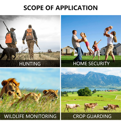 32MP 4G Trail Camera พร้อมเวลากระตุ้น 0.2s รวดเร็ว และรูป / วิดีโอ / รูปภาพวีดีโอโหมดสําหรับ Versatile
