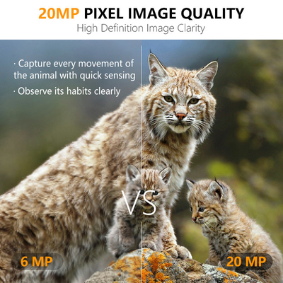 KW865 WIFI กล้องซ่อนในกลางแจ้ง กล้องล่าไร้สาย IP67 กล้อง 20MP ที่ส่งภาพไปยังคุณ