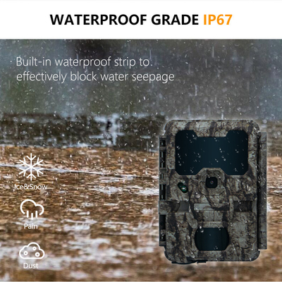 KW865 WIFI กล้องซ่อนในกลางแจ้ง กล้องล่าไร้สาย IP67 กล้อง 20MP ที่ส่งภาพไปยังคุณ