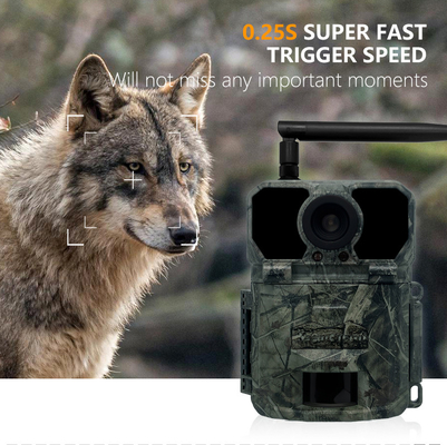 KW865 WIFI กล้องซ่อนในกลางแจ้ง กล้องล่าไร้สาย IP67 กล้อง 20MP ที่ส่งภาพไปยังคุณ