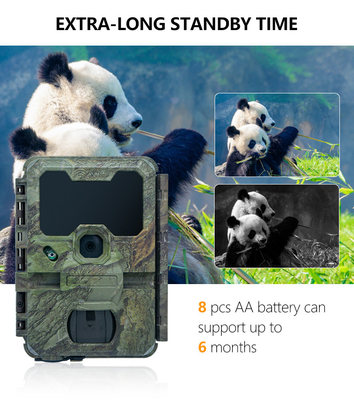 WIFI trail Camera KW866 กันน้ํา IP67 OEM/ODM ขนาดสูงสุด 512GB การเก็บของ SD Memory Card 32MP 4K กล้องสัตว์ป่า