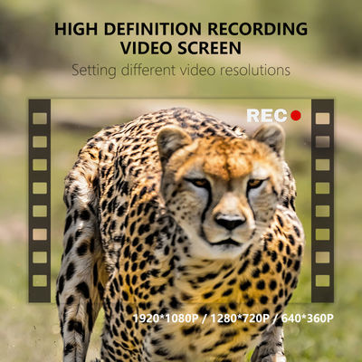 กล้องล่าอินฟราเรด พร้อมภาพ 30MP และวิดีโอ 1080P สามารถทํางาน PIR และระยะทางการมองเห็นกลางคืน 100 ฟุต