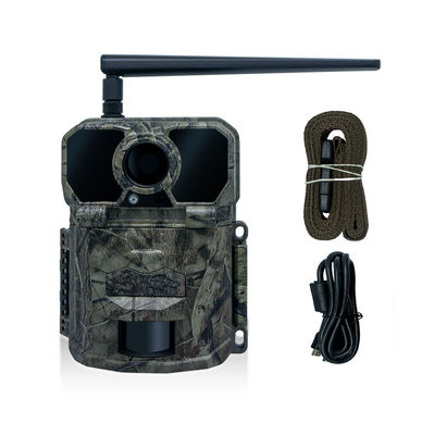 ใหม่สุดยอด KW896 แอนเทนนา 100ft Night Range 32MP 2K กล้องล่า GSM สําหรับ 4G วิจัยสัตว์ป่าสําหรับ Trail กล้อง