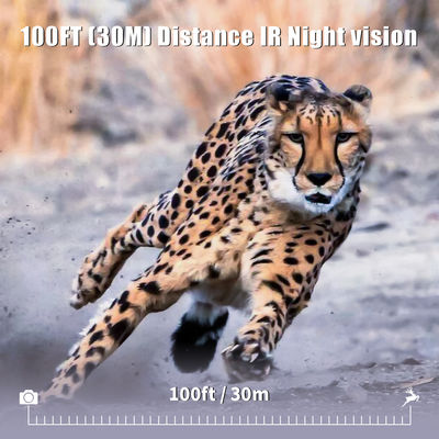 กล้องสัตว์ป่าความละเอียดเซนเซอร์สูง 13MP Cmos Dual Lens Trail Camera