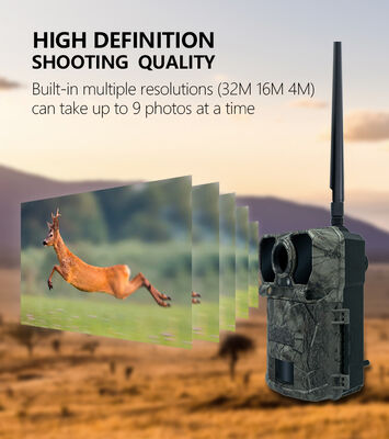 ความเร็วทริกเกอร์ 0.5 วินาที 4G กล้องล่าสัตว์ 0.8 ปอนด์ Compact Motion เปิดใช้งานกล้องสำหรับการเฝ้าระวังการล่าสัตว์ระยะไกล