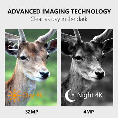 กล้องล่า LCD ขนาด 2 นิ้ว ขนาด 110 × 97 × 66 มิลลิเมตร เหมาะสําหรับการสังเกตสัตว์กลางแจ้งมืออาชีพ