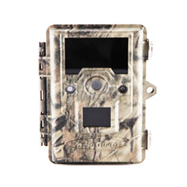 กล้องติดตามเส้นทางอินฟราเรดลวงตา / กล้องเกมกวางทริกเกอร์กันน้ำ 720P Trail Camera พร้อม 36 LED