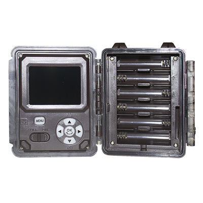กล้องล่าสัตว์สัตว์ป่าเลนส์คู่ 30MP 1080P Night Vision IP67