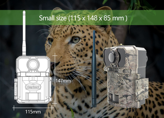 กล้องติดตามสัตว์ป่า GSM MMS สัตว์ป่า CMOS Camo 30MP 4G 1080P กล้องล่าสัตว์