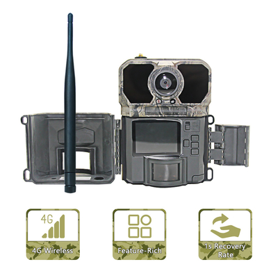 LCD Display 4G Trail Camera โปรแกรม 940nm NO GLOW ICCID FTP SMTP MMS APP การควบคุมอุปกรณ์เสริมล่า