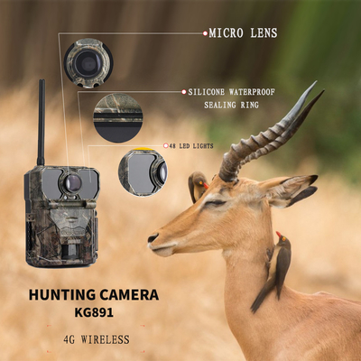 โฟกัสคงที่ GPS Trail Camera OEM 30MP 1080P Night Vision Ip67 0.25s