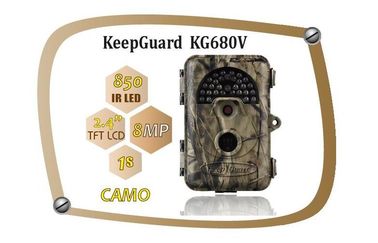กันน้ำ IP54 8MP ทดลองกล้องสัตว์ป่าเคลื่อนไหวกล้อง KeepGuard 680NV