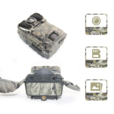 แอพ 30MP ไม่มีกล้อง GPS แบบเซลลูลาร์เรืองแสง COLOR CAMO