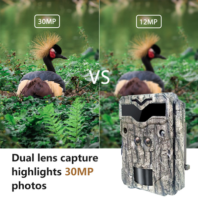 4K Dual Lens Keep Guard Trail กล้อง Night Vision กล้องล่าสัตว์กลางแจ้ง