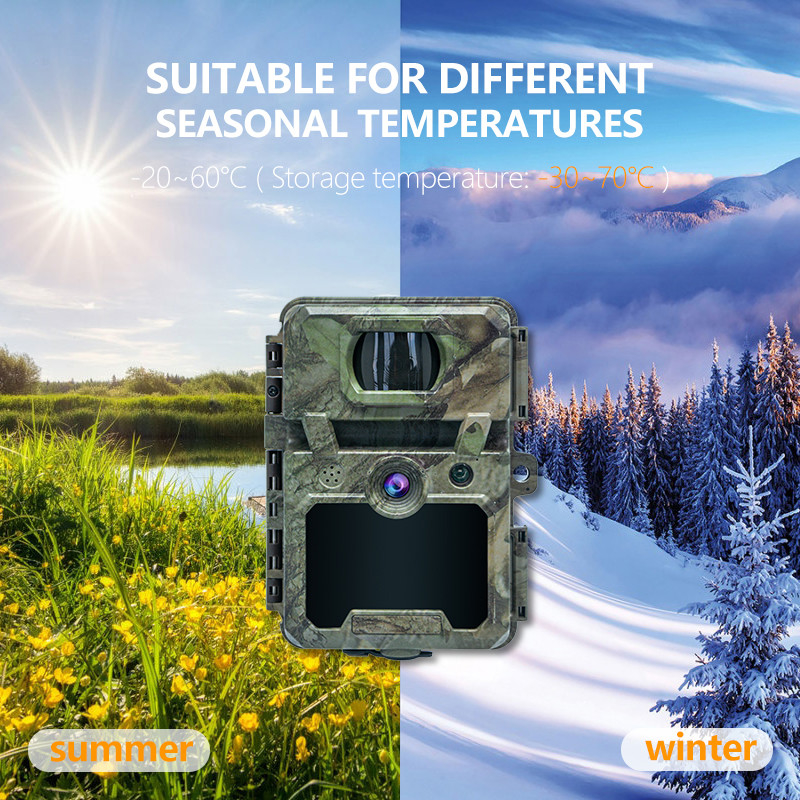 KW571 โรงงาน OEM ODM Mini Wildlife Scouting Timelapse Trail Camera IP67 เครื่องรับสัญญาณ CMOS ไม่มีแสงสว่างและความจํา SD ภาพกลางคืน