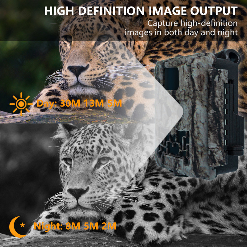 กล้องล่า KW591 ไม่มีแสง เซนเซอร์คู่ 1080P กันน้ํา IP67 0.4s ความเร็วการกระตุ้นสูงสุด 512GB ที่เก็บภาพ กล้องล่า