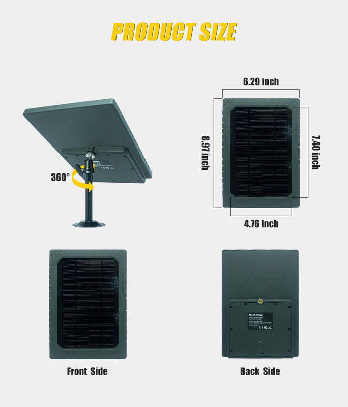 KS26 12W แผ่นแสงอาทิตย์พลังงานเสริม ABS25 วัสดุกันไฟ IP67 กันน้ํา การเชื่อมต่อหลายอินเตอร์เฟส