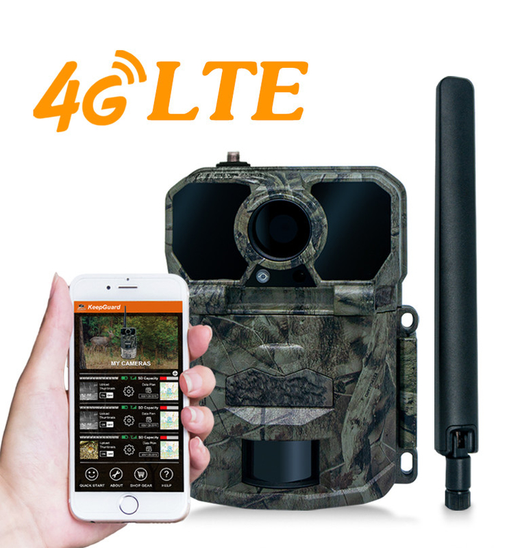 กล้องทดลอง 4G ด้วยแอนเทนน์ KW896 30MP 0.15s ความเร็วกระตุ้น มุมมองกลางคืน กันน้ํา IP65 จากการวิจัยสัตว์ป่า