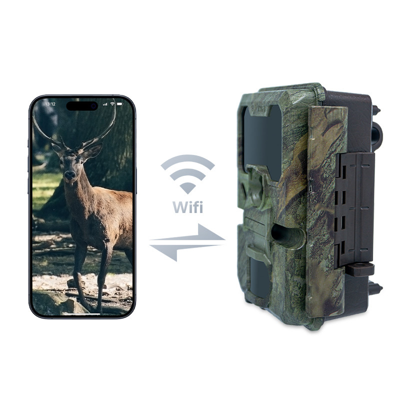 กล้องล่า KW866 พร้อมการเชื่อมต่อ WIFI ความเร็วในการถ่าย 0.25s กันน้ํา IP67 ถึง 512GB ที่เก็บข้อมูล 32MP 4K ที่ 30fps การล่ากวาง