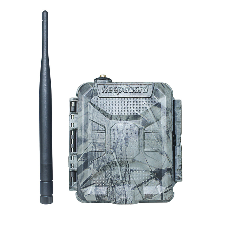 KEEPGUARD KG45 เรียกหรือส่ง SMS เมื่อแจ้งเตือน สนับสนุน 1-5 เบอร์โทรศัพท์มือถือ ทํางานกับตัวจับที่แตกต่างกันสําหรับการขับไล่สัตว์
